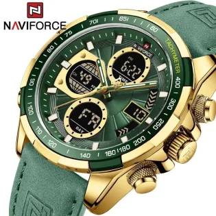 Overfly 9197 Naviforce Analog-Digital Dual Time Chronograph Watch