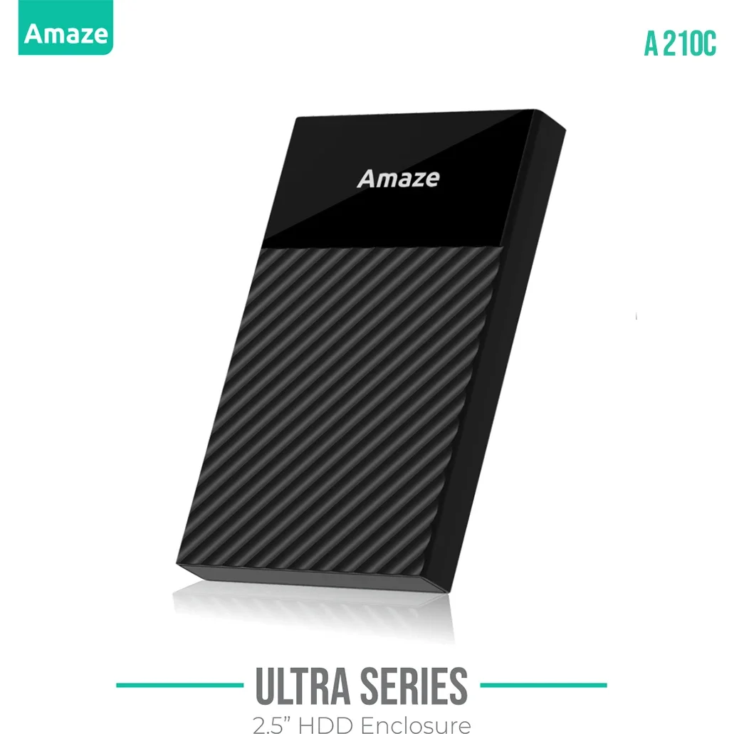 AMAZE Ultra Series 2.5" SSD Case | 6Gbps, Type-C To USB-A 3.1, A210C