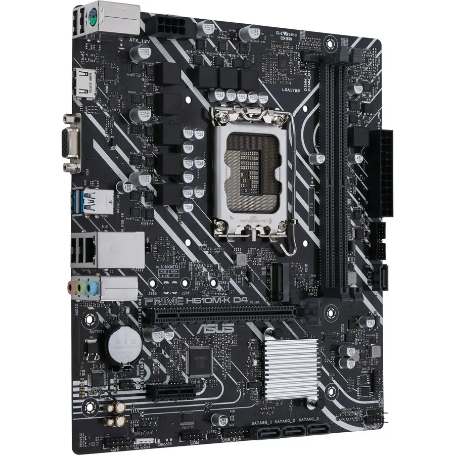 Asus PRIME H610M-K D4 Intel H610 LGA1700 mic-ATX Motherboard - 90MB1A10-M0UAY0
