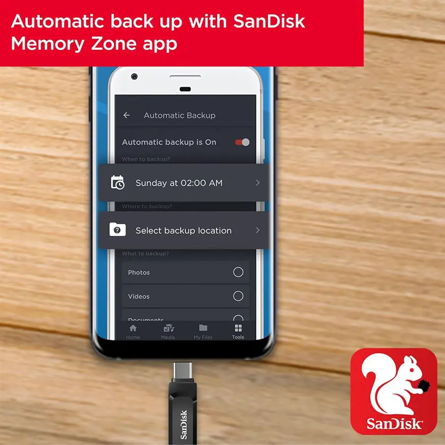 SanDisk Ultra Dual Drive Go USB Type-C 256GB | USB 3.2 Gen 1, 2-in-1 USB-C and USB-A, 400MB/s Read Speed, SDDDC3-256G-G46, Black