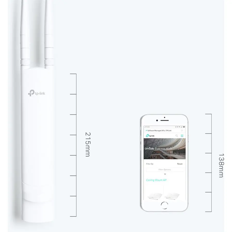 TP-Link EAP110-Outdoor N300 Wireless N Outdoor Access Point Ver 3.0