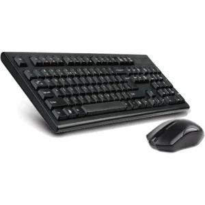 A4TECH 3000NS Wireless Desktop Keyboard & Mouse - Black