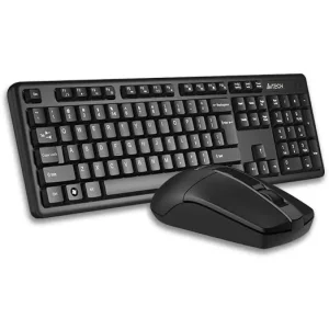 A4TECH 3330N | 3330NS Wireless Desktop - Black Keyboard & Mouse