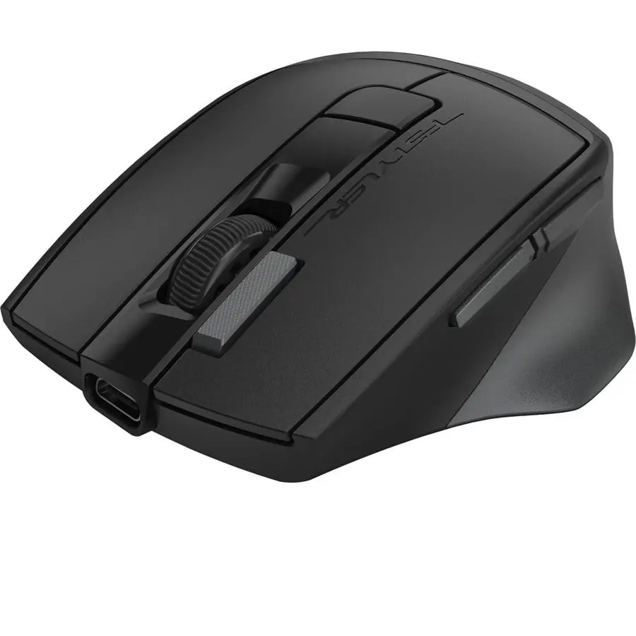A4TECH FB45CS Air2 Dual Mode Wireless Mouse | Bluetooth And 2.4GHz, 2000 DPI, Up To 3 Devices, Rechargeable, Silent Clicks, Stone Grey - Image 3