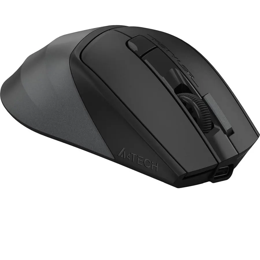 A4TECH FB45CS Air2 Dual Mode Wireless Mouse | Bluetooth And 2.4GHz, 2000 DPI, Up To 3 Devices, Rechargeable, Silent Clicks, Stone Grey - Image 4