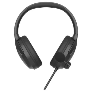 A4TECH FH280U Conference Headset | DSP Stereo Sound, Noise Cancelling, 40mm Speaker Unit, 10mm Rotating Microphone, Inline Remote Control, Black