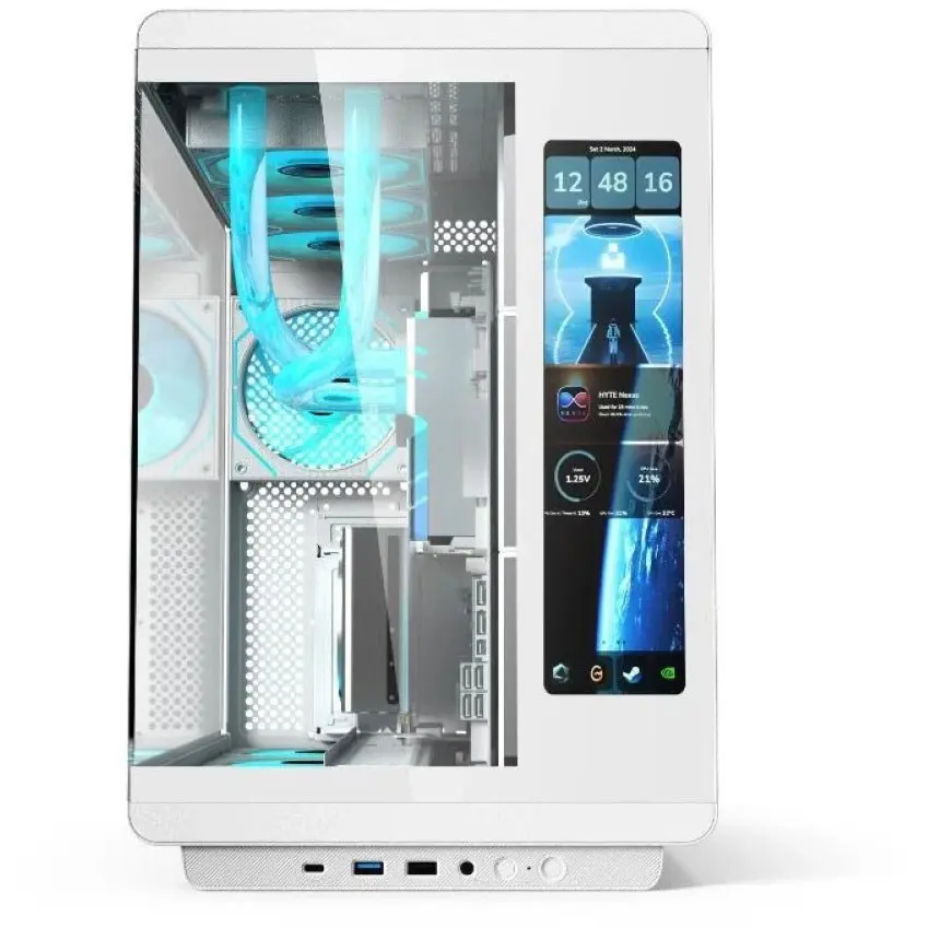 Acer U600 Casing | 4x Fans, Built-in LED Display, White - Image 3