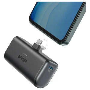 Anker Nano Power Bank | 5000mAh, 22.5W, Built-In USB C Connector, Black