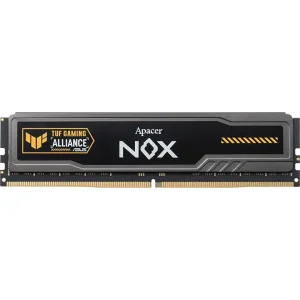Apacer NOX TUF Gaming Alliance DDR5 Desktop Memory Module | 16GBx1, 5200MHz, CL40-40-40-80, 1.25V, AH5U16G52C522UTAA-1, Black