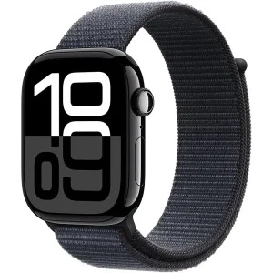Apple Watch Series 10 | 42mm Jet Black Aluminium Case with Ink Sport Loop