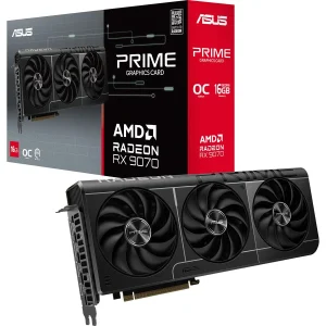 ASUS Prime Radeon RX 9070 16GB GDDR6 OC Edition Graphics Card | PCIe5.0, 3584 Stream Processors, PRIME-RX9070-O16G