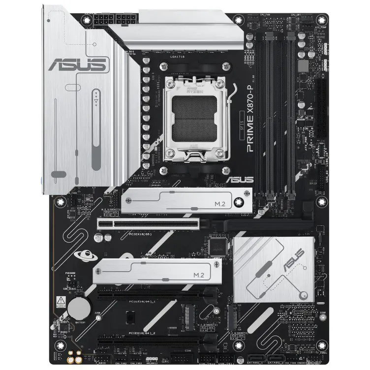 ASUS Prime X870-P Motherboard | AM5 Socket, ATX, DDR5, 256GB Max, 8000+MT/s OC