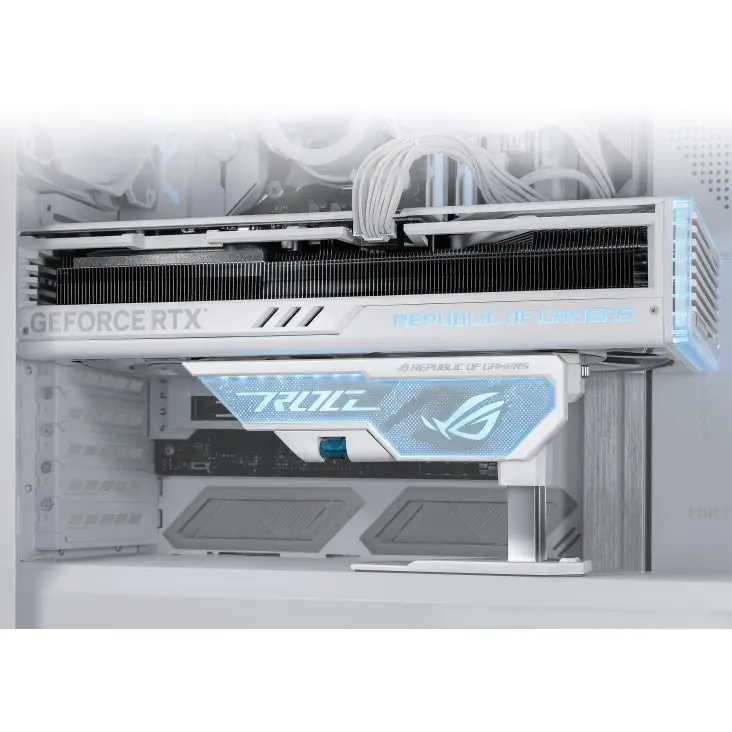 Asus ROG Herculx Graphics Card Holder White - Image 4