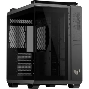 ASUS TUF Gaming GT502 Horizon Black - ATX Mid-Tower Case with Panoramic Tempered Glass | Dual-Chamber Cooling, USB 10Gbps Type-C, Tool-Free Panels, Modular Design