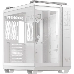 ASUS TUF Gaming GT502 Horizon White - ATX Mid-Tower Case with Panoramic Tempered Glass | Dual-Chamber Cooling, USB 10Gbps Type-C, Tool-Free Panels, Modular Design