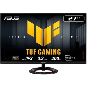 Asus TUF Gaming Series 5 VG279Q5R Gaming Monitor | 27-inch Full HD 1920x1080, 200Hz, Fast IPS, 0.3ms GTG, FreeSync Premium, Black