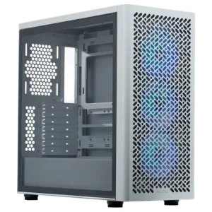 Cooler Master Elite 502 Mid Tower Case | E-ATX, 3x ARGB Fans, White
