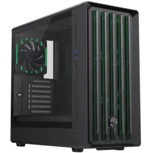 GameMax Claw 460 BK ARGB | Mid-Tower ATX Gaming Case, 4xARGB Fans, Front Steel Mesh Airflow, Side Panel Ventilation Holes, Up To 360mm Radiator, Black