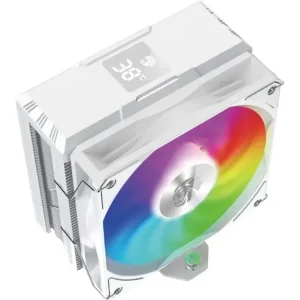 GameMax Sigma 520 Digital WH Tower CPU Air Cooler | 4 Heat Pipes, ARGB Lighting, Digital Temp Display, 220W TDP, Supports Intel Gen12,13 and AMD, White