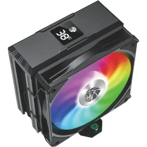 GameMax Sigma520 Digital BK Tower CPU Air Cooler | Painted Black, Four Thermal Tubes, ARGB Lighting Effects - Black