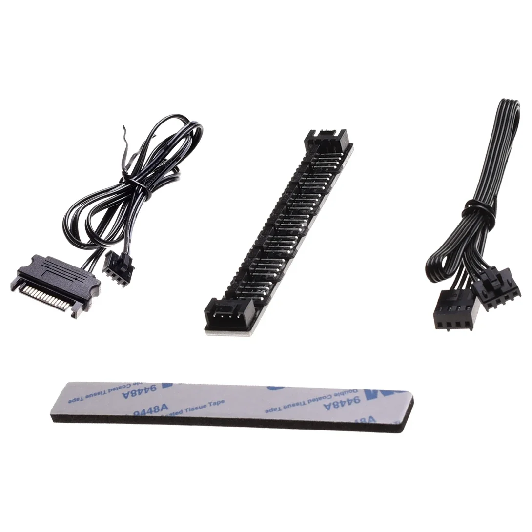 ID-Cooling FH-07 Fan Hub | 7 Ports PWM Function SATA Powered, 12V, 4.5A Rated 6A Max - Image 3