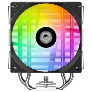 ID-Cooling SE-214-XT V2 ARGB CPU Cooler | Tower-Type Air Cooler, 200W TDP, 2000, 27.2dB, 1 Fan, 3-Pin 4-Pin, Black