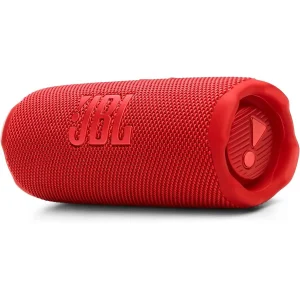 JBL Flip 7 Portable Bluetooth Speaker Red JBLFLIP7RED | AI Sound Boost, 25W Woofer, 10W Tweeter, Up To 16 Hours Playtime, Auracast Multi-Speaker