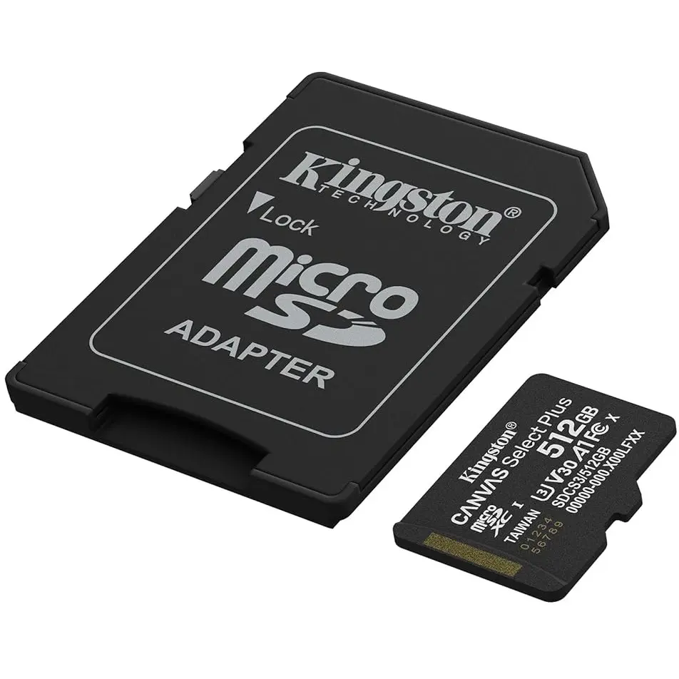 Kingston Canvas Select Plus MicroSD Memory Card | 512GB, Read Up To 150MB/s, V30 A1 UHS-I, With SD Adapter, SDCS3/512GB - Image 3