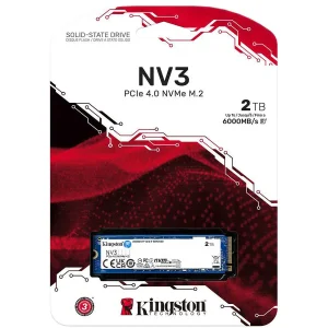 Kingston NV3 2TB M.2 2280 PCIe 4.0 NVMe SSD SNV3S/2000G | 6000MB/s
