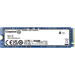 Kingston NV3 4TB M.2 2280 PCIe 4.0 NVMe SSD | 6000MB/s SNV3S/4000G