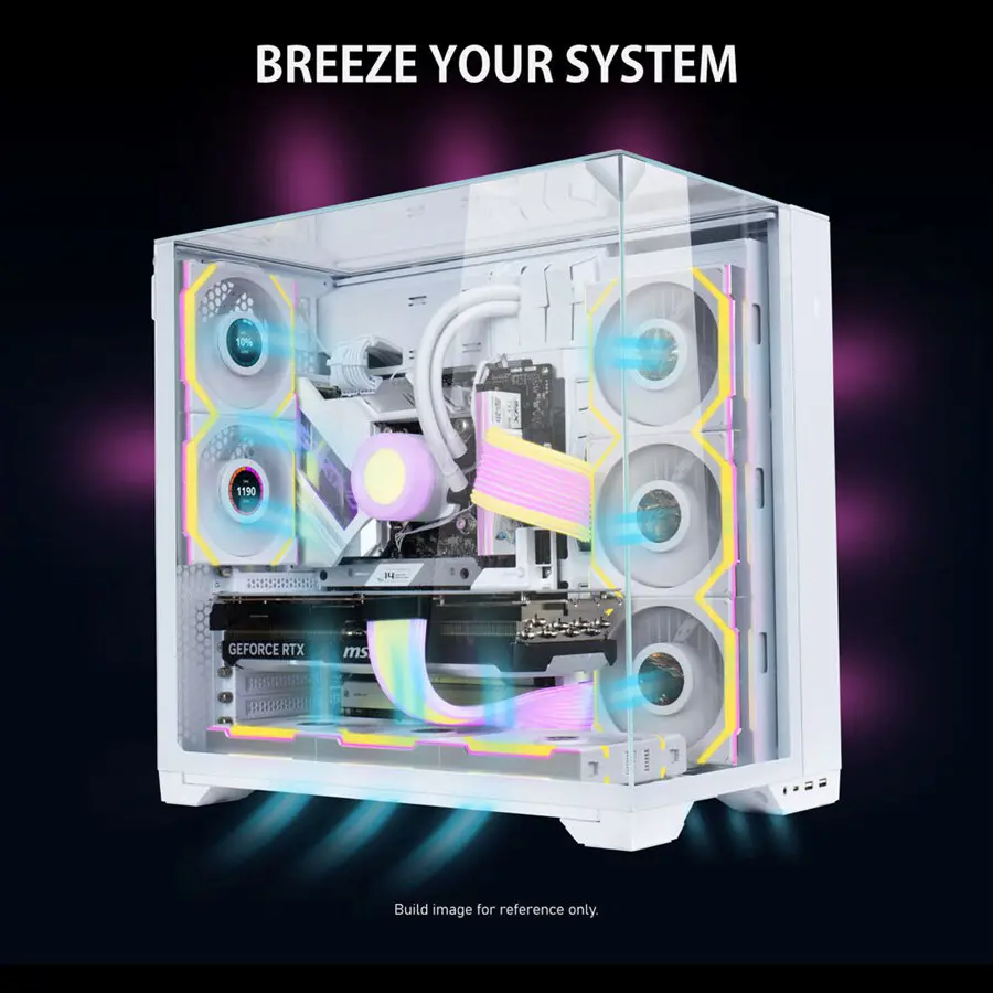 Lian Li 120mm UNI FAN SL Wireless LCD ARGB Case Fan (White | 3-Pack) 12SLLCD1W3W - Free Shipping - Image 4