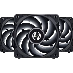 Lian Li UNI Fan P28 120mm Daisy-Chain PWM Case Fan with Controller | Black - UF-P28120-3B, 3-Pack, Noise-Optimized, Performance-Oriented Fan