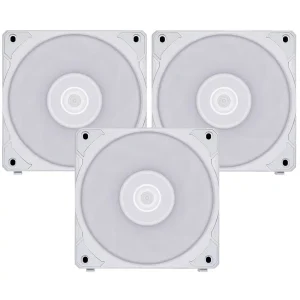 Lian Li UNI Fan P28 120mm Daisy-Chain PWM Case Fan with Controller | White - UF-P28120-3W, 3-Pack, Noise-Optimized, Performance-Oriented Fan