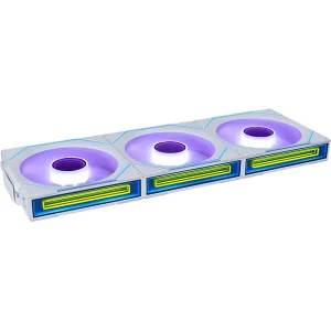 Lian Li UNI Fan SL-Infinity Wireless 120 Triple Pack Reverse Blade White | 2.4GHz Wireless, ARGB, Infinity Mirror, Low Noise, Controller Included