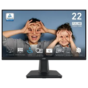 MSI PRO MP225 Business Monitor | 21.5", FHD 1920x1080, IPS, 100Hz, 1ms MPRT, HDMI 1.4b, D-Sub VGA