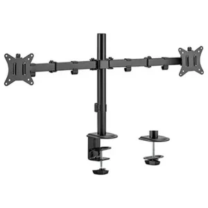 MXG BMA-24P Dual Monitor Steel Articulating Monitor Mount | Matte Black