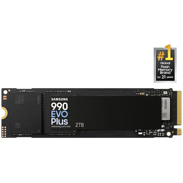 Samsung 990 EVO Plus Gen4 NVMe SSD 2TB | MZ-V9S2T0, 7,250 MB/s, M.2 - Image 3