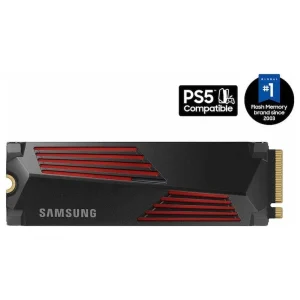 Samsung 990 PRO With Heatsink Internal SSD | 2TB, PCIe Gen4x4, NVMe 2.0, M.2 2280, Up To 7,450MB/s Read, PS5 Compatible