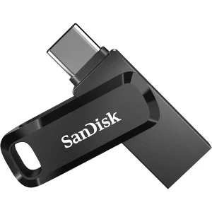 SanDisk Ultra Dual Drive Go USB Type-C 256GB | USB 3.2 Gen 1, 2-in-1 USB-C and USB-A, 400MB/s Read Speed, SDDDC3-256G-G46, Black