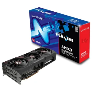Sapphire PULSE AMD Radeon RX 9070 XT Graphics Card | 16GB GDDR6, 256-Bit, Boost Up To 2970MHz, Game Up To 2400MHz, PCI-Express 5.0 x16