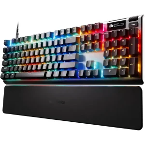 SteelSeries Apex Pro Gen 3 Mechanical Gaming Keyboard OmniPoint 3.0 HyperMagnetic Switches | Adjustable Actuation, Rapid Trigger, OLED, RGB, USB-C 64660 US