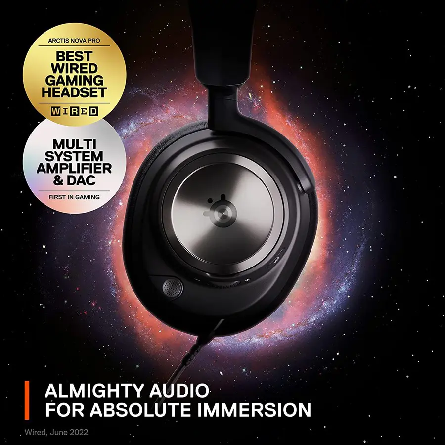 SteelSeries Arctis Nova Pro Multi-System Gaming Headset - For PC and PlayStation - 61527 - Black - Image 4