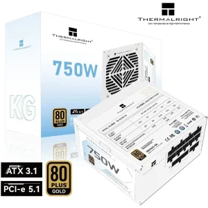 Thermalright KG-750 750W 80 Plus Gold Fully Modular Power Supply | Intel ATX 3.1 Certified, DC-DC Circuit Design, White