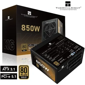 Thermalright KG-850 850W 80 Plus Gold Fully Modular Power Supply | Intel ATX 3.1 Certified, DC-DC Circuit Design, Black