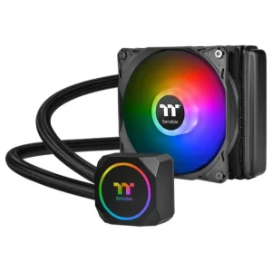 Thermaltake TH120 ARGB Sync AIO Liquid CPU Cooler | 120mm ARGB Radiator Fan, Black