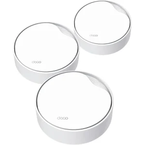 TP-Link Deco X50-PoE AX3000 Mesh WiFi 6, PoE Powered, 2 x 2.5G Ports, Ceiling or Wall Mount, Deco X50-PoE 3-Pack
