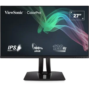 ViewSonic VP2756A-2K 27" 2K QHD Monitor | IPS, 120Hz, 100%sRGB, Pantone Validated, Delta E